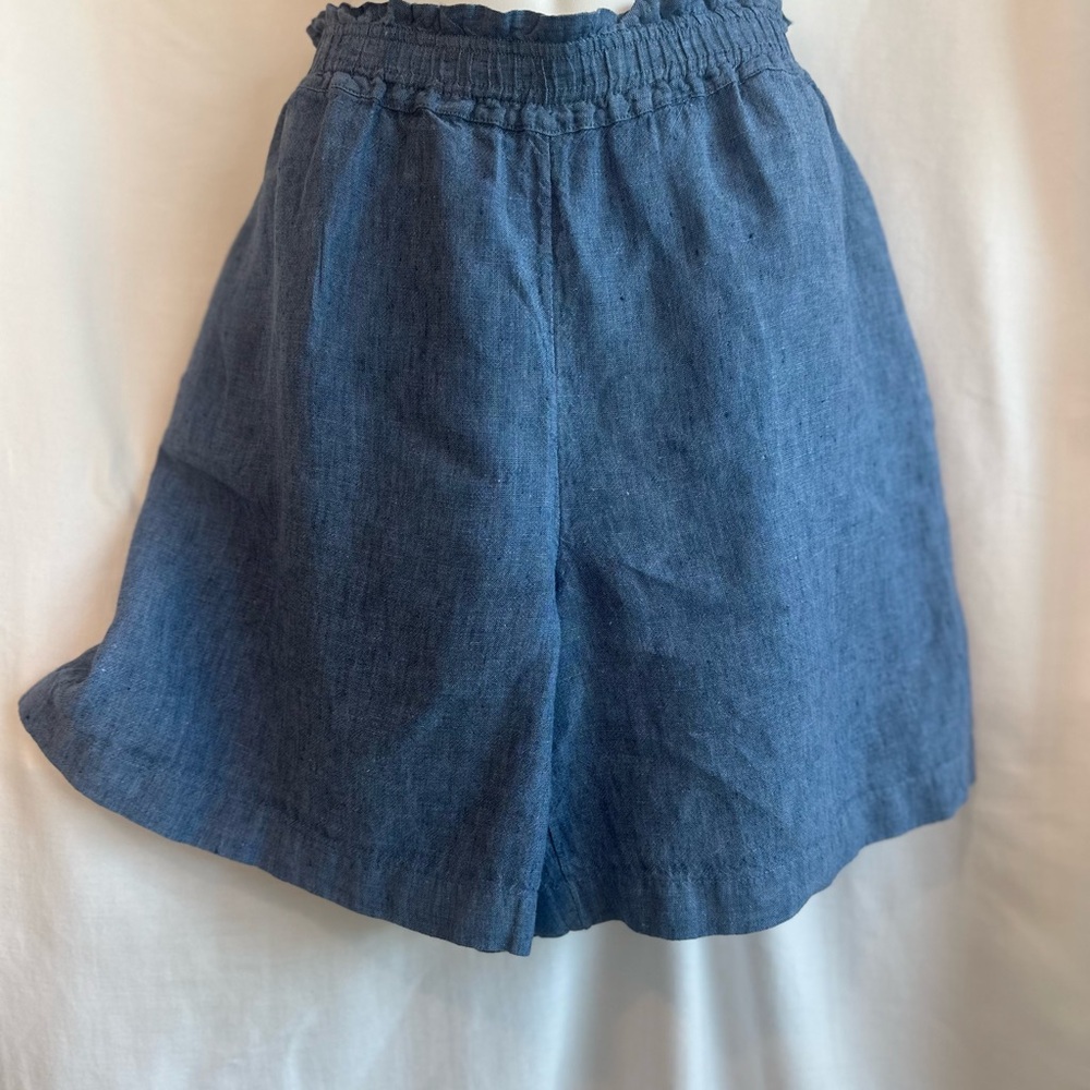 Charter Club Blue High Waist Relaxed Shorts